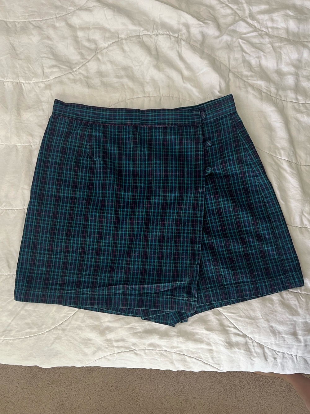 Maggie Lawrence Sport Cotton Plaid Skort